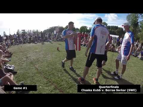 Chaska Kubb:  World Championship 2016:  Quarterfinal vs Berras Sorkar (SWE)