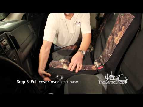 Camo Truck: Browning Camo Seat Cover Installation