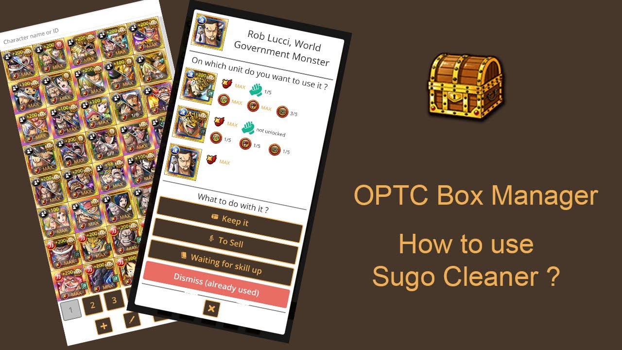 OPTC Box Manager - How To use Sugo Cleaner ?