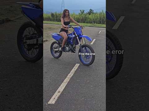 Can you find the eror in this clip? 🧐💨 #bikelife #stunt #yz125 #shorts