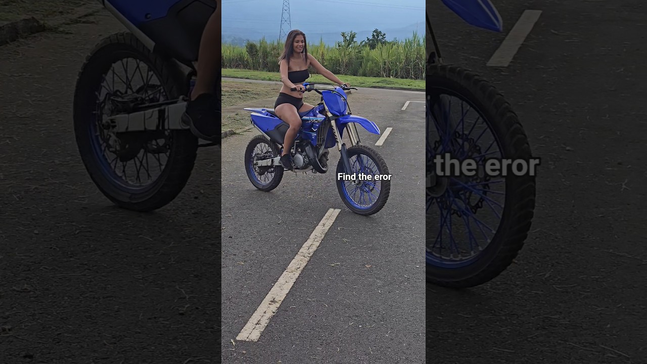 Can you find the eror in this clip? 🧐💨 #bikelife #stunt #yz125 #shorts