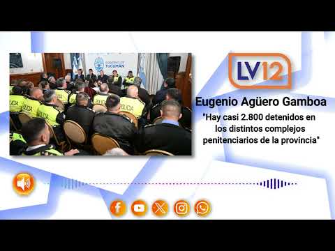 Eugenio Agüero Gamboa, ministro de Seguridad de Tucumán