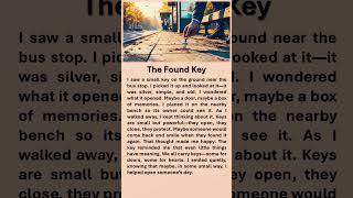 The Found Key  #improveenglish #redditstories #englishstory #positivethinking #foundkey