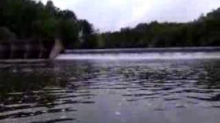preview picture of video 'Fishin at the  West City Dam at Laurel  Lake'