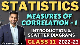 Class 11 STATISTICS (Session 2022-23) Correlation - 1 | Introduction & Scatter Diagrams