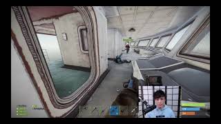 corpse laughing at sykkuno falling off a ladder | OTV &amp; Friends RUST Server Funny Moments