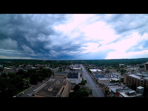 Timelapse of thunderstorm passing through Kalamazoo