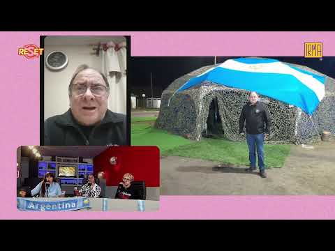 Alberto Ante -  Presidente del Centro de Veteranos de Guerra de Rio Grande en la previa de Argentina