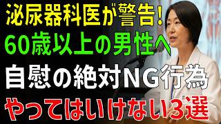 60代から始める前立腺ケア｜医師が語る男性の健康習慣とセルフケア【高齢者 健康】