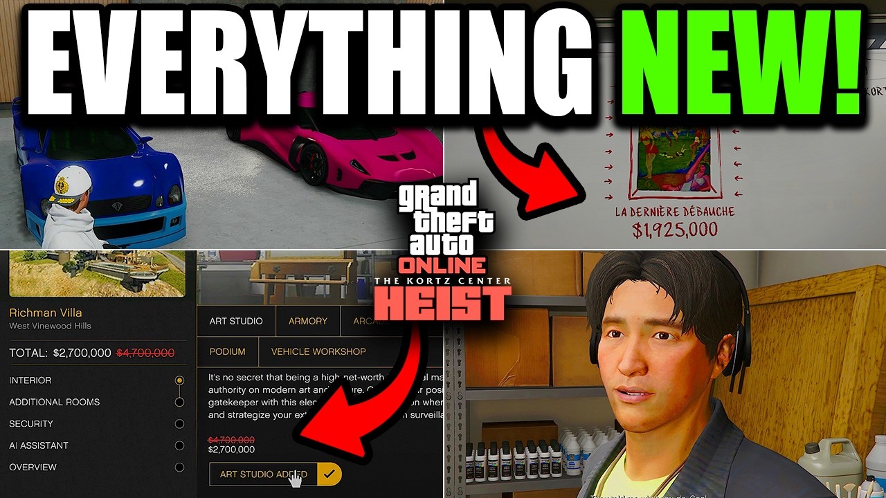 Everything NEW In The GTA Online Kortz Center Heist DLC Update! ($20,000,000 SPENDING SPREE)