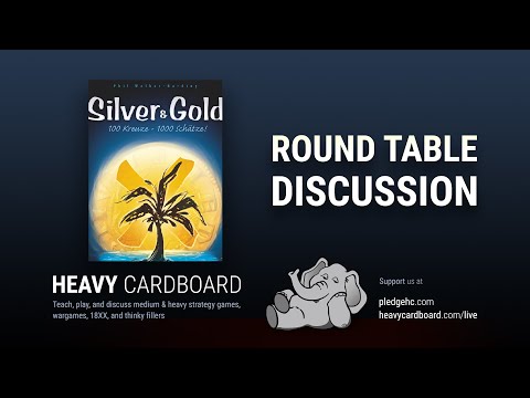 Round Table only - Silver and Gold Round Table discussion by Heavy Cardboard