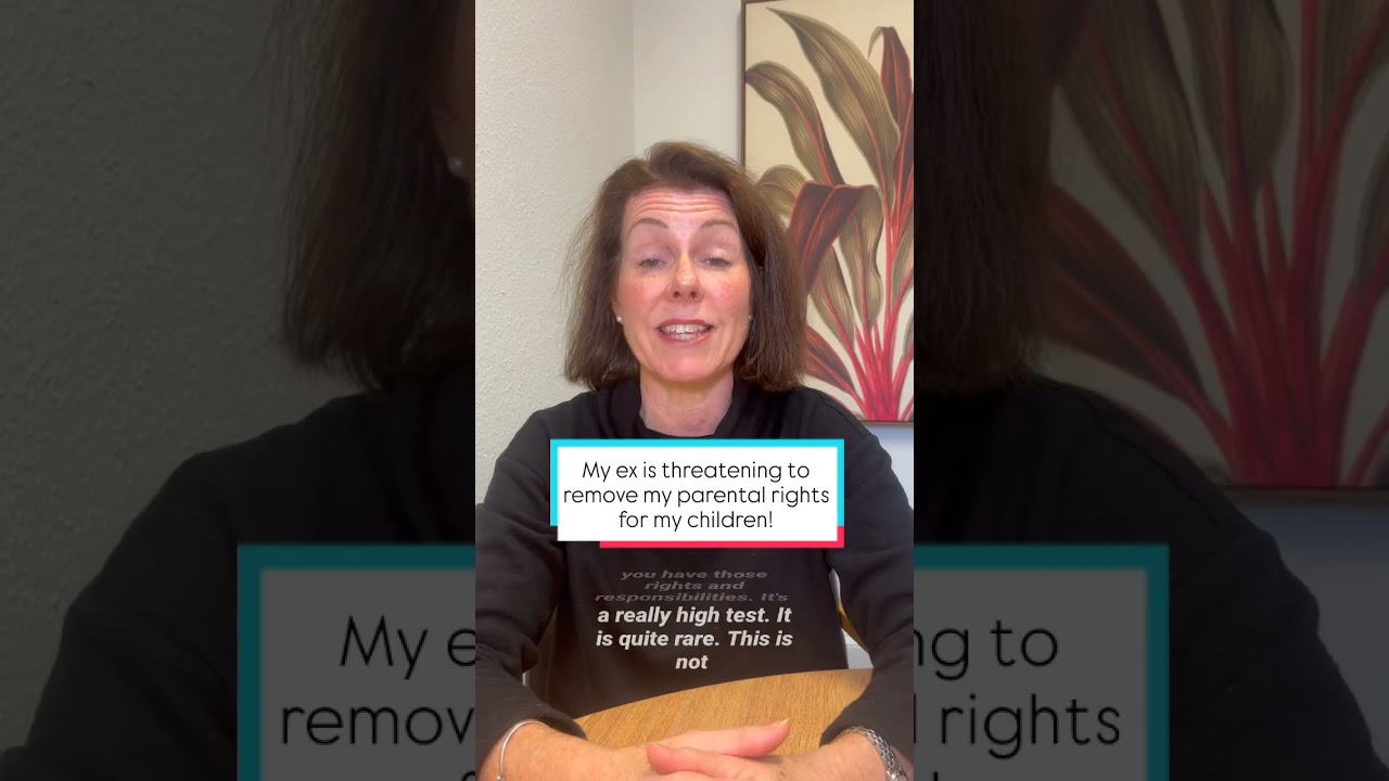 My ex is threatening to remove my parental rights for my children!
