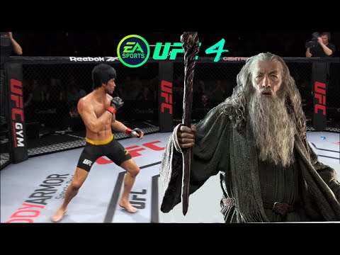 UFC4 Bruce Lee vs Wizard Gandalf EA Sports UFC 4