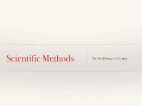 The Bio.Diaspora Project - Scientific Methods