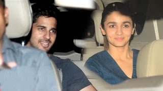 Alia Bhatt And Sidharth Malhotra Snapped At Phillauri Special Screening