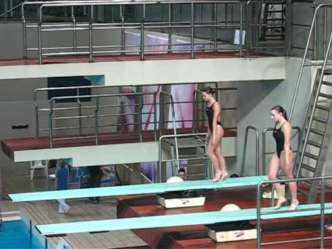 Valentina Allegro e Nina Isler USTN - Campionati Italiani indoor tuffi - sincro 3m (301B )