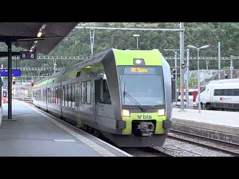 BLS RABe 535 – “Lötschberger” pulling into Brig