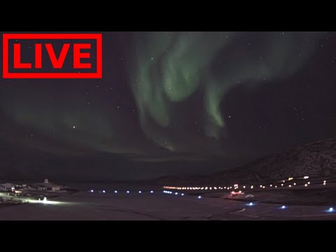 🌎 LIVE Greenland Auroras Northern Lights | Relaxing Music