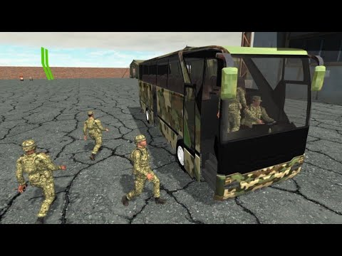 ARMY BUS DRIVING GAMES 3D : REAL MILITARY COACH SIMULATOR [ ANDROID GAMEPLAY ]