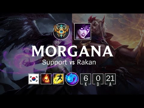 Morgana Support vs Rakan - KR Master Patch 8.24