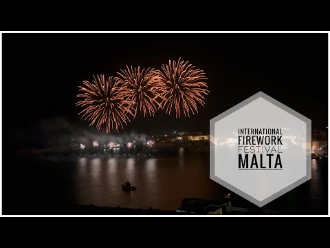 [4K] Malta International Fireworks Festival 2022