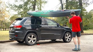 Solo Kayak Loading Hack - Car Top 100lbs in 2min