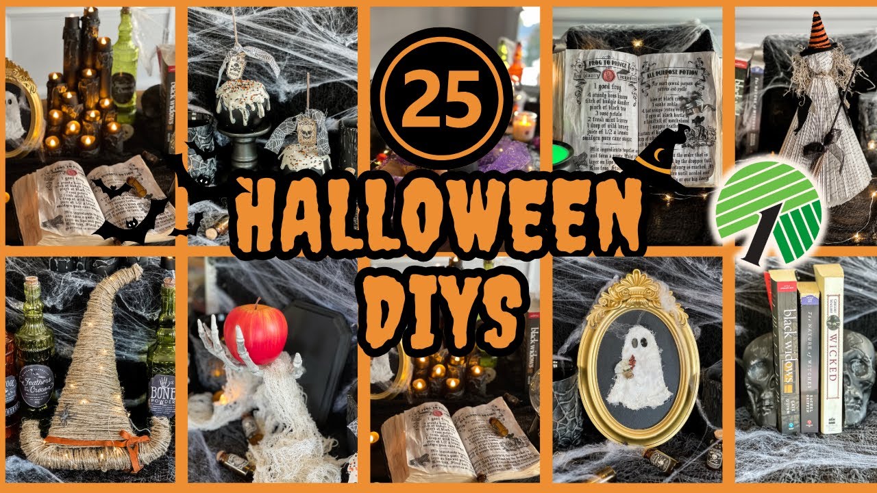 25 Dollar Tree HALLOWEEN DIY & Decor Ideas l Halloween DIYS on a Budget  l Halloween Home Decor 2025