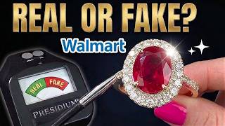 Testing WALMART Rings &amp; Earrings Real or Glass? Ruby vs CZ vs Sapphire Presidium Gem Tester II