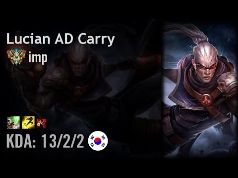 Lucian AD Carry vs Sivir - imp - KR Challenger Path 6.5