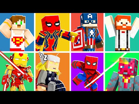 minecraft ama SÜPER KAHRAMAN ŞANS BLOKLARI