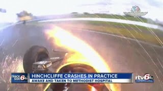 IndyCar driver James Hinchcliffe crash