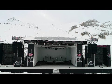 Top of the Mountain Concert, Ischgl - Bühnenaufbau 2018, Helene Fischer, Max Giesinger, MK Ischgl