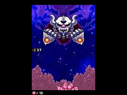 Kirby: Mass Attack (NDS) Final Boss "Necrodeus, Skeletal God Of Death" [No Damage]