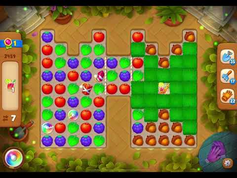 GardenScapes Level 2459 no boosters (13 moves)