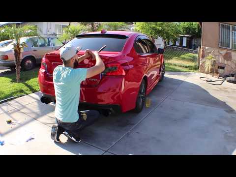 Perrin Gurney Flap install 2017 WRX