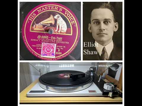 Edwin J. McEnelly's Orchestra, v Elliott Shaw: Jo-Anne, NY 8.10.1928 (HMV B 5584) PE 33 studio