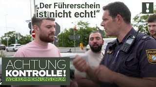 "Das ist nicht mein Problem!" Fahrer mit fake Führerschein unterwegs! | Achtung Kontrolle
