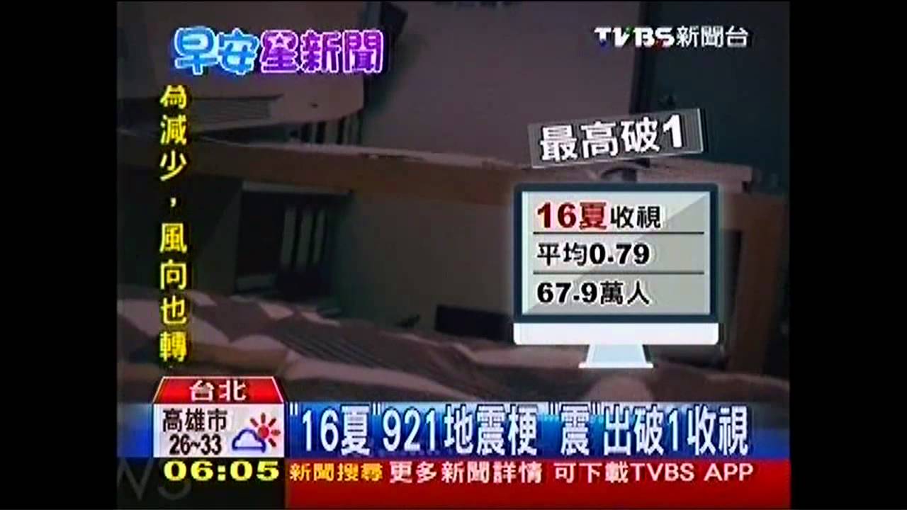 「16夏」921地震梗　「震」出破1收視