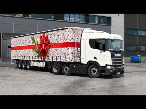 ETS2 1.33 International Gifts Delivery Scania R500 Tallinn - Tartu