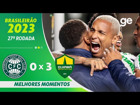 Gols e lances de Coritiba x Cuiabá
