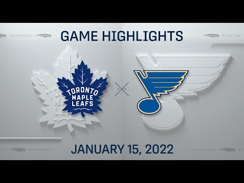 NHL Highlights | Maple Leafs vs. Blues - Jan 15, 2022