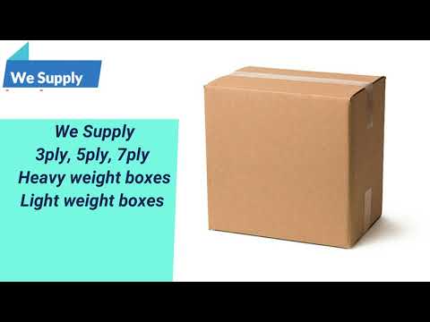 Brown rectangular 5 ply thick corrugated / carton box - 10 x...