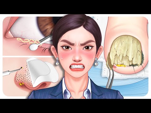 [ASMR] Office Lady’s Refreshing Care Compilation💎 Toenail, Eye & Nose Deep Cleanse
