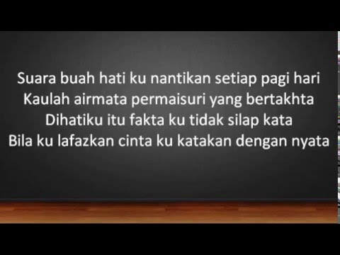 Joe Flizzow feat Rossa - Katakan Lyric