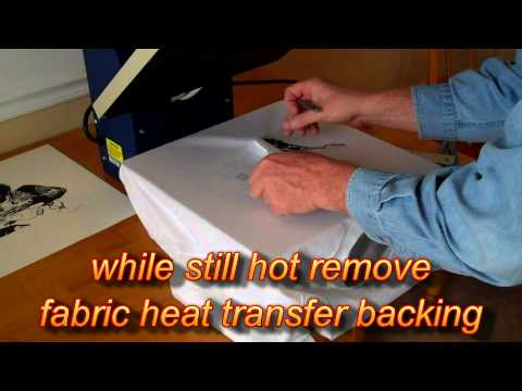 Jimi Hendrix Silkscreened Print & T-shirt using a heat press and inkjet Light Fabric Transfer Paper.