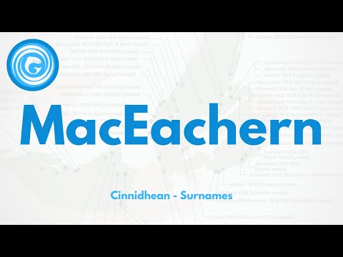 MacEachern - Cinnidhean (Surnames)