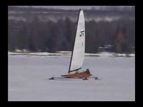 Iceboating Elk Lake