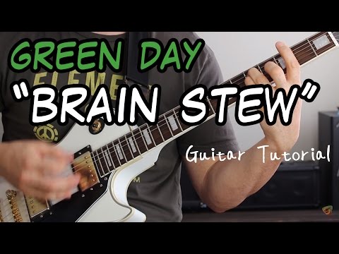 Green Day -  Brain Stew - Guitar Lesson (Punk Rock & Power Chords!!!)