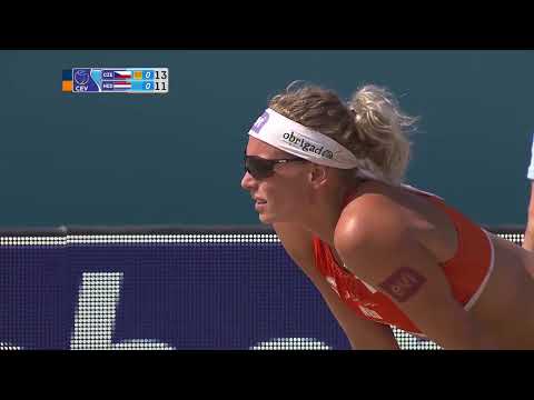 Keizer/Meppelink vs Hermannova/Slukova FULL MATCH - 2018 #EuroBeachVolleyW semi-finals