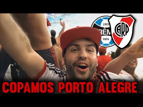 "Hinchada de River En Porto Alegre-Brasil//Gremio vs River (Copa Libertadores 2018-Semifinal-Vuelta)" Barra: Los Borrachos del Tablón • Club: River Plate